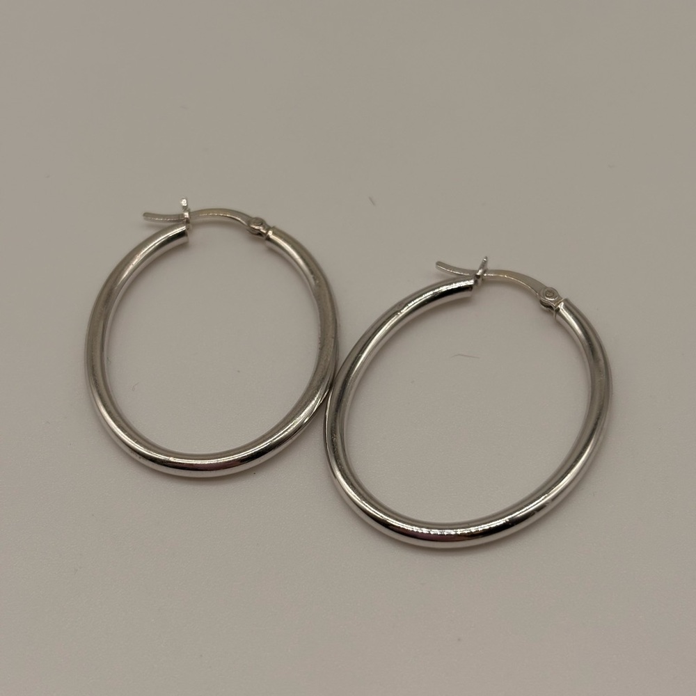 Sterling Silver 925 Hoop Earrings